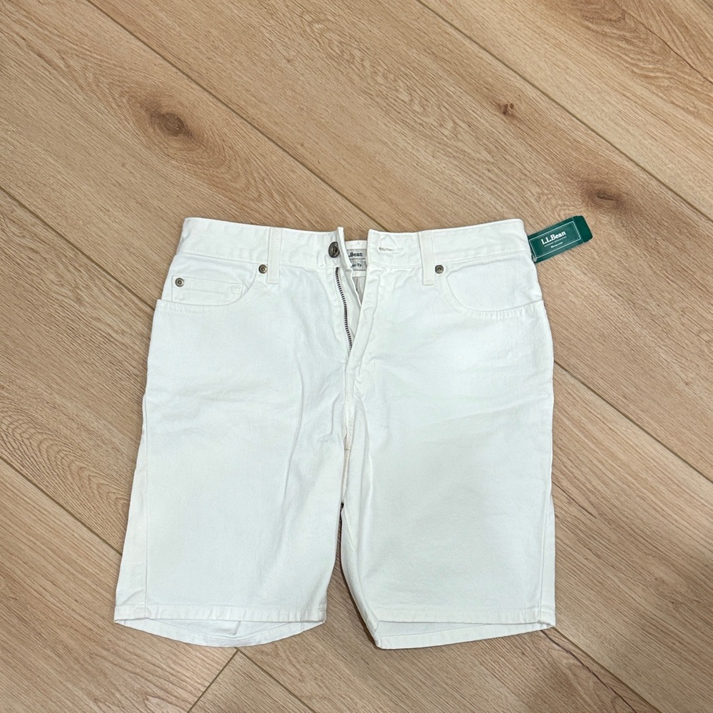 L.L. Bean Women’s Classic White Jean Shorts